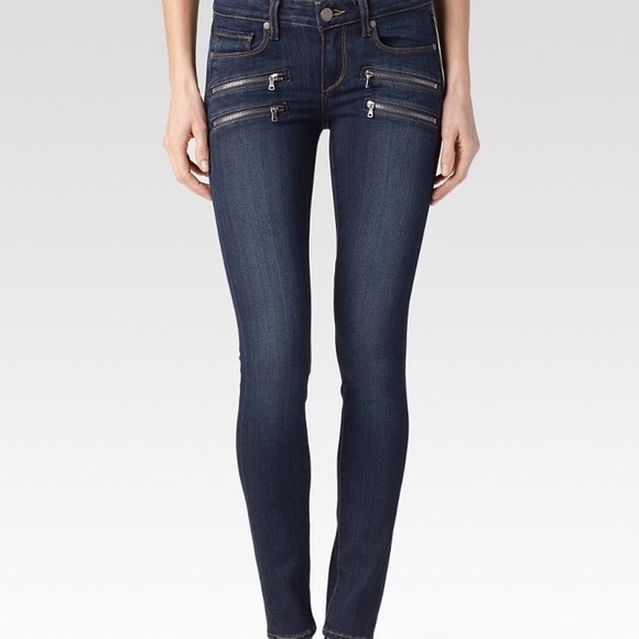 Paige Edgemont Skinny Dark Wash Blue Jeans - 26 - Picture 2 of 7
